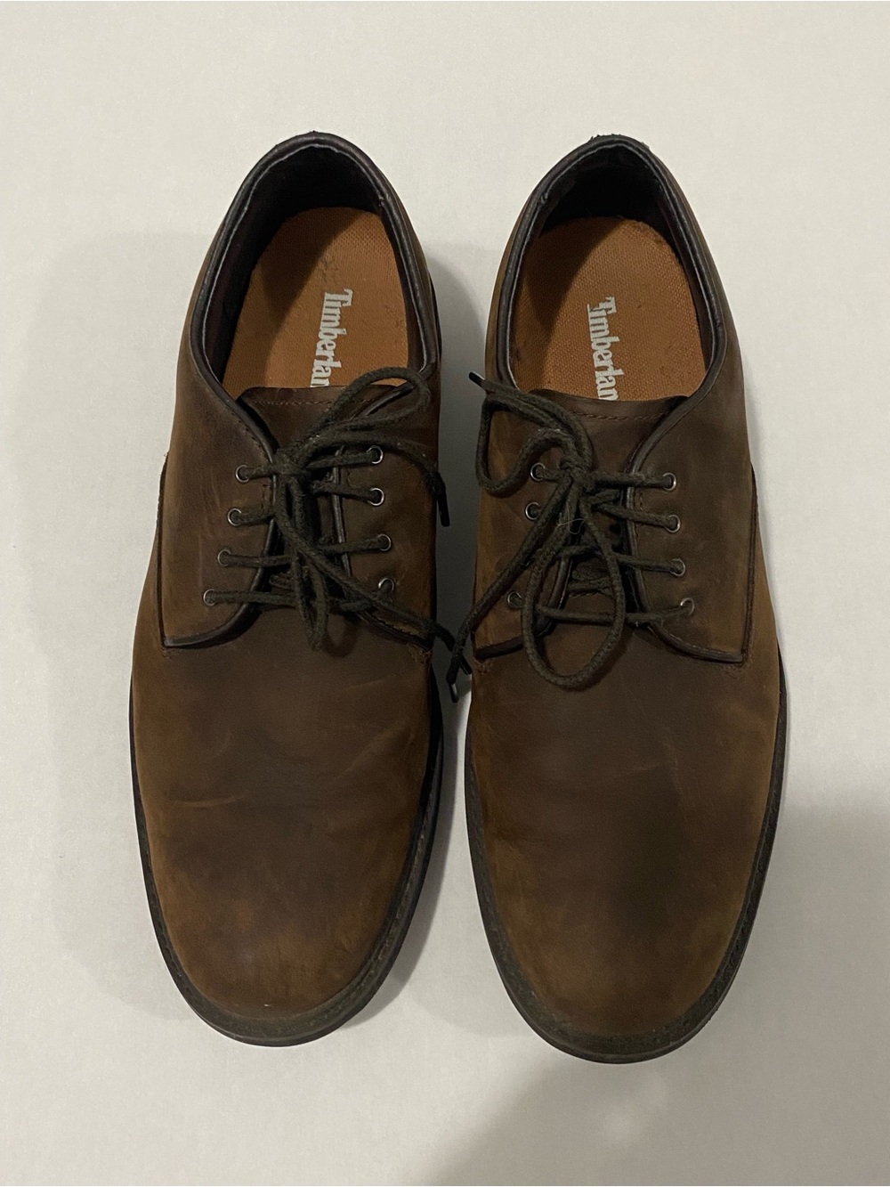 Timberland Mens Shoes Brown Leather Lace-Up Derby  Size 8 US